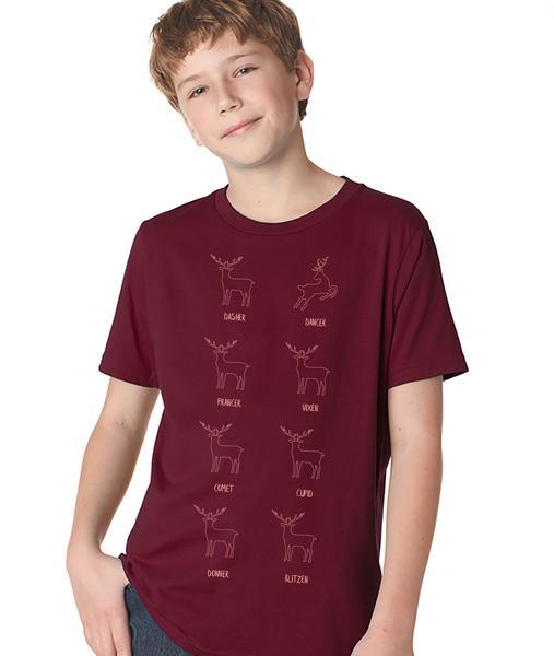 Leaping Reindeer - Unisex Tee