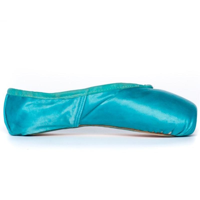 blue ballet pointe shoes