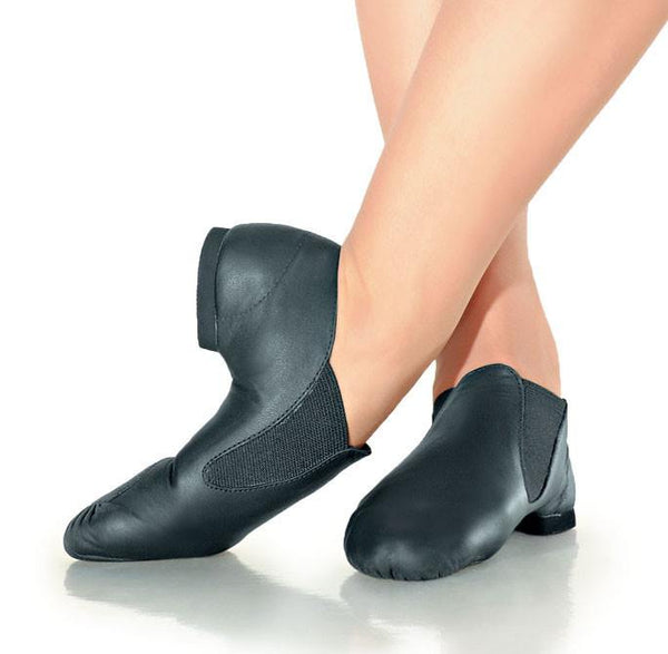 So Danca Slip-On Pre-Arched Leather Jazz Shoe - Adult | DanceWear Corner