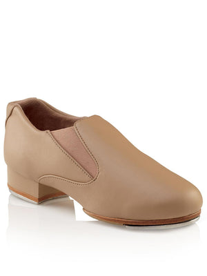 tan slip on tap shoes