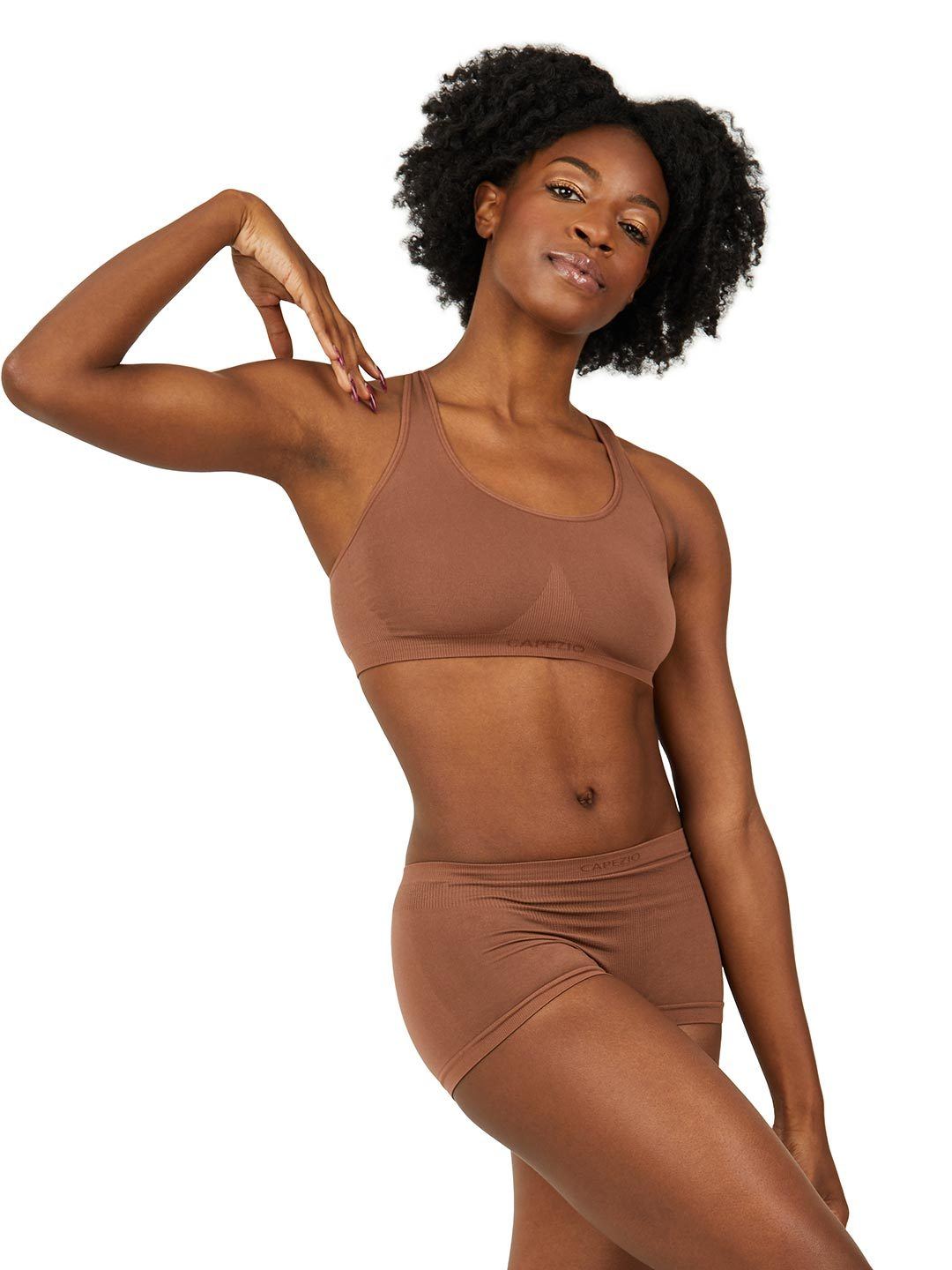 Capezio Spot On Adult Mesh Overlay Bra Tek Bra Top – Ellman's