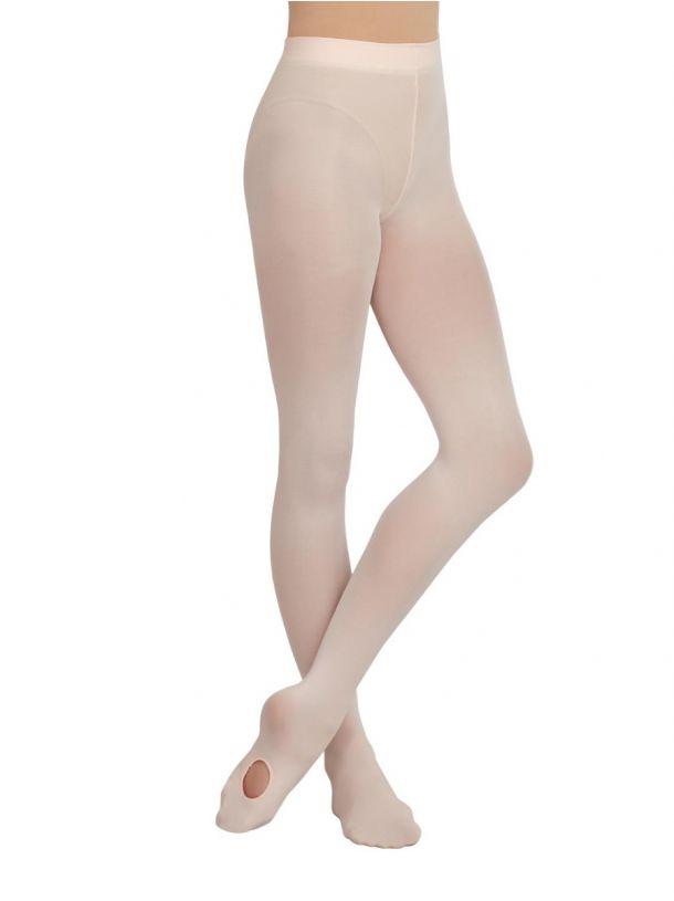 Girls Silky Dance High Performance Convertible Ballet Tights Theatrical Pink