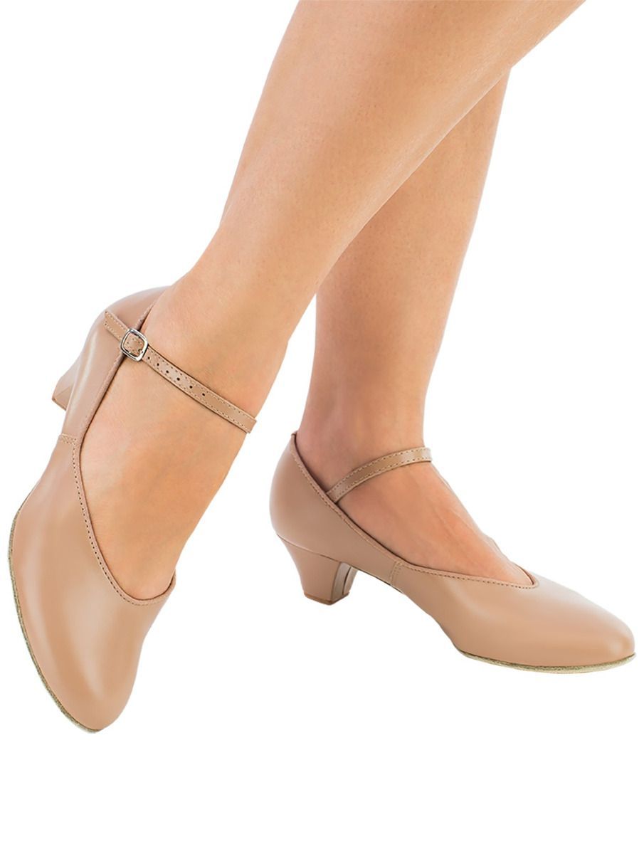 Connie T-Strap Character Shoe with Suede Soles by So Danca : CH57