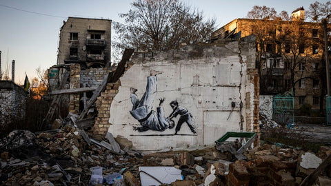 Banksy Speculated artwork in Ukraine