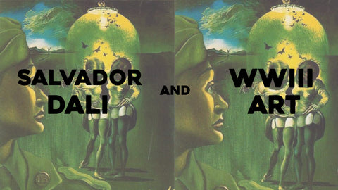 Salvador Dali in WWII art banner 