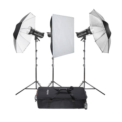 SK400II-V Trio Of Studio Flashes Kit