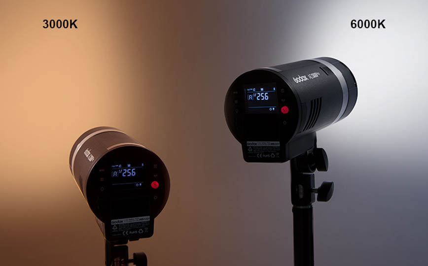 GODOX AD300Pro's 12W Bi-Colour LED Modelling Lamp