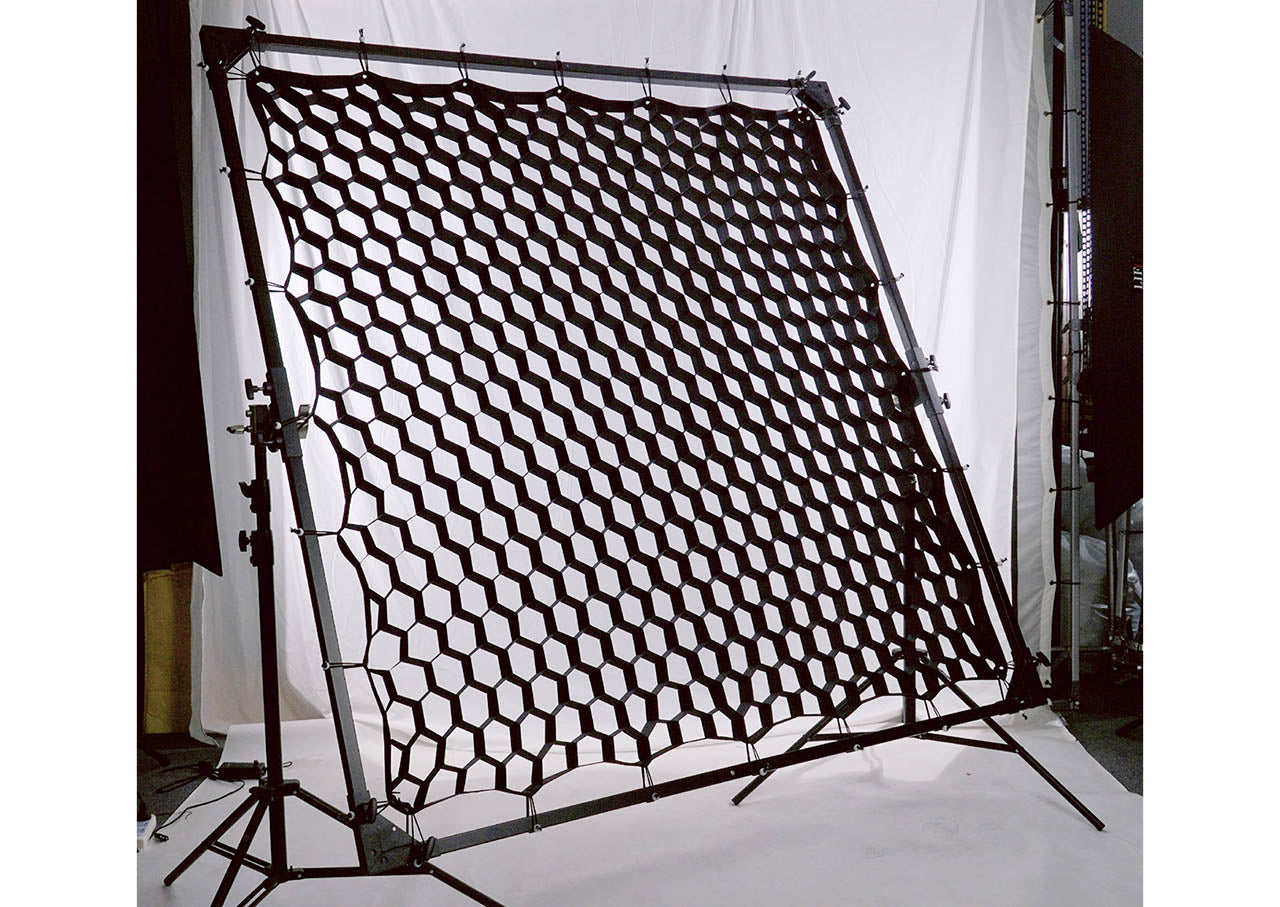 The PIXAPRO 4x4cm Soft grid being used in the studio