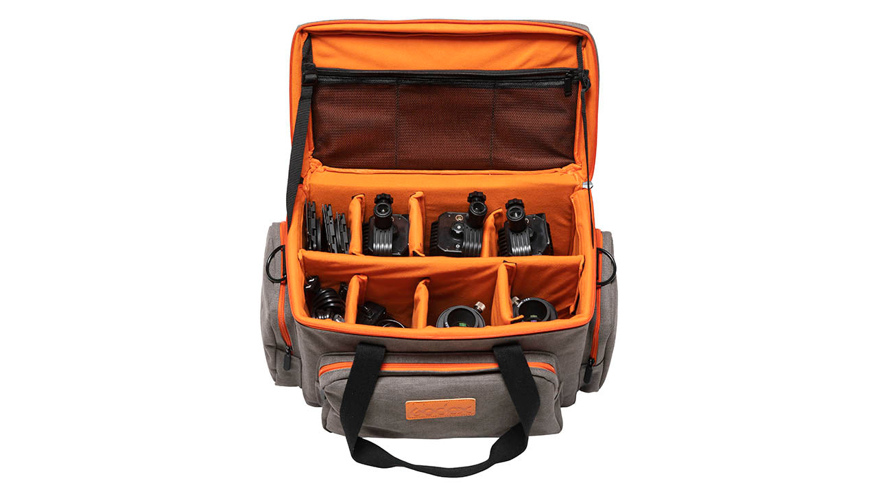 GODOX CB-15 Lighting Kit Bag with Reconfigurable Dividers ( PixaPro MINI30D focusable LED)