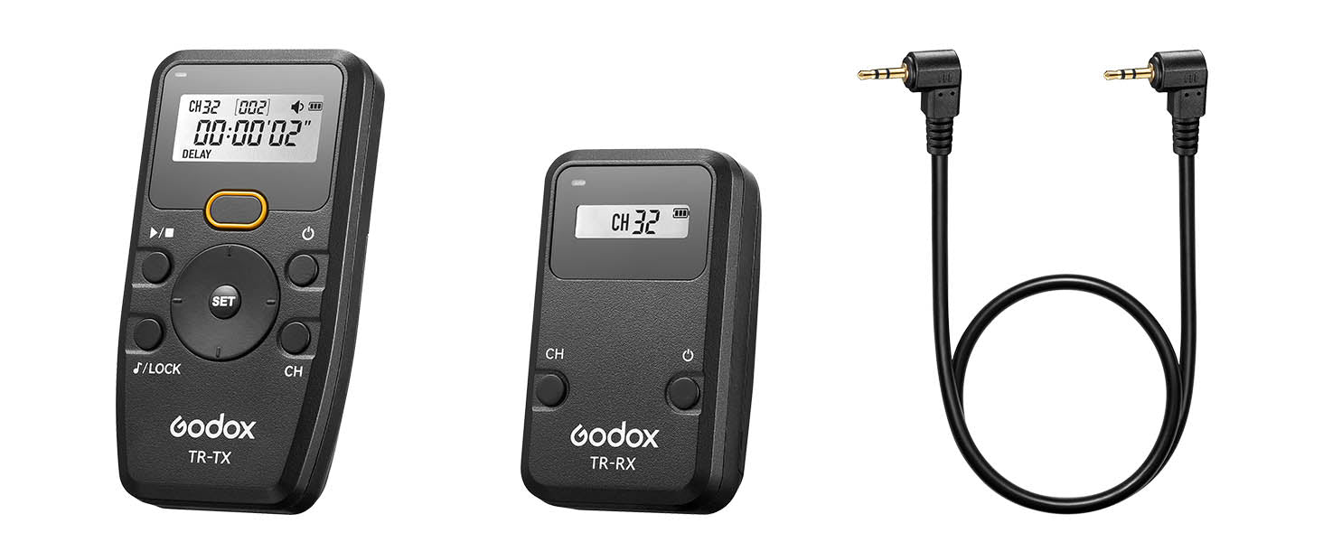 Godox TR-Series Wireless Timer Remote Shutter Release Box Content