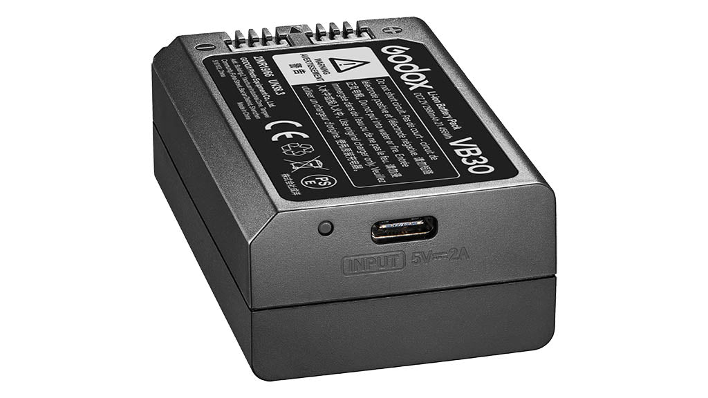 GODOX VB30 speed light battery with USB Type-C Charging Port