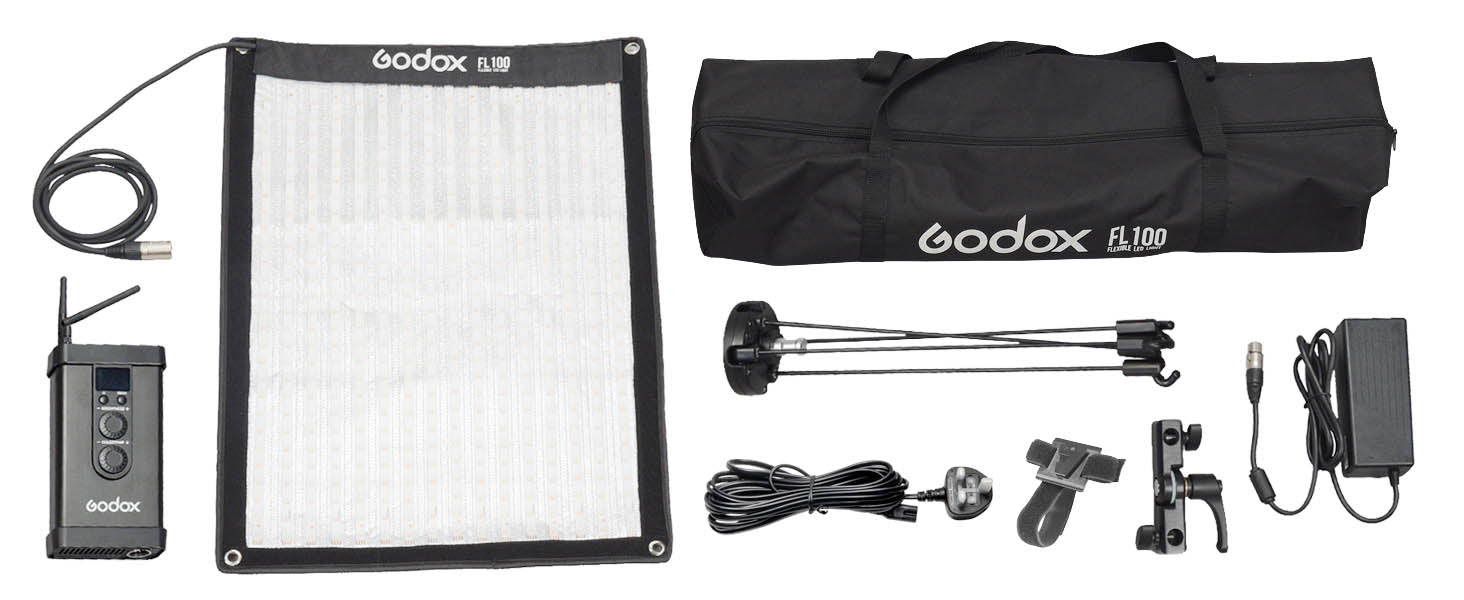 GODOX FL100 Foldable LED Panel Box Content