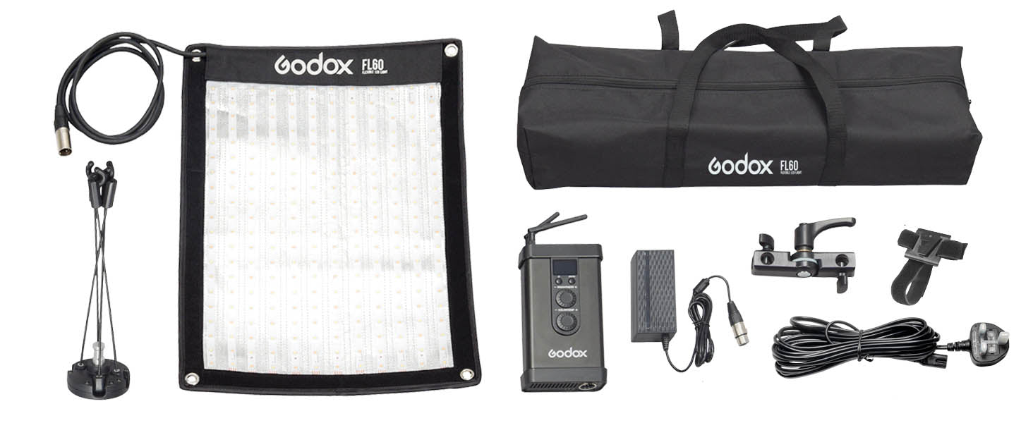 GODOX FL60 Foldable LED Panel Box Content