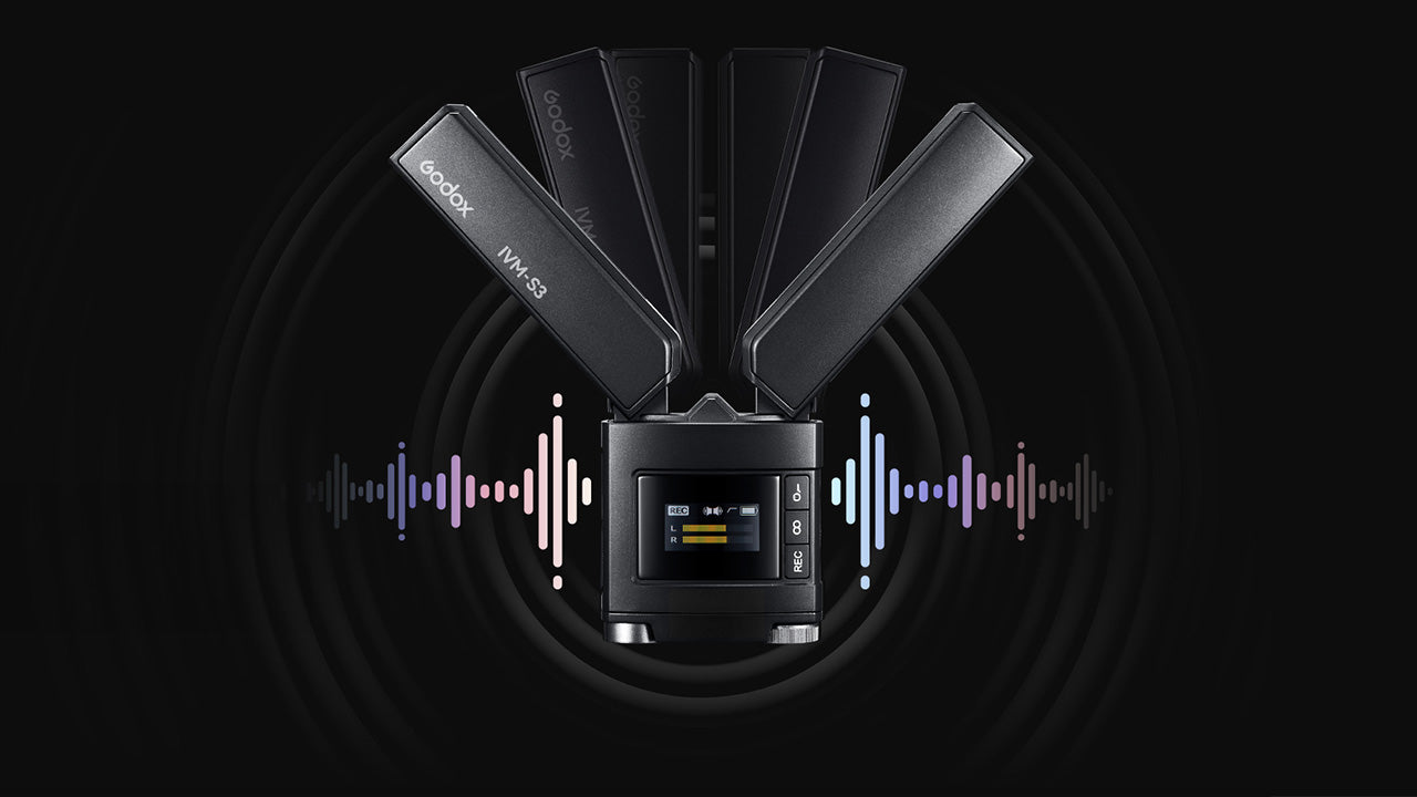 GODOX IVM-S3 On-Camera Microphone Wide-angle  Audio Capture