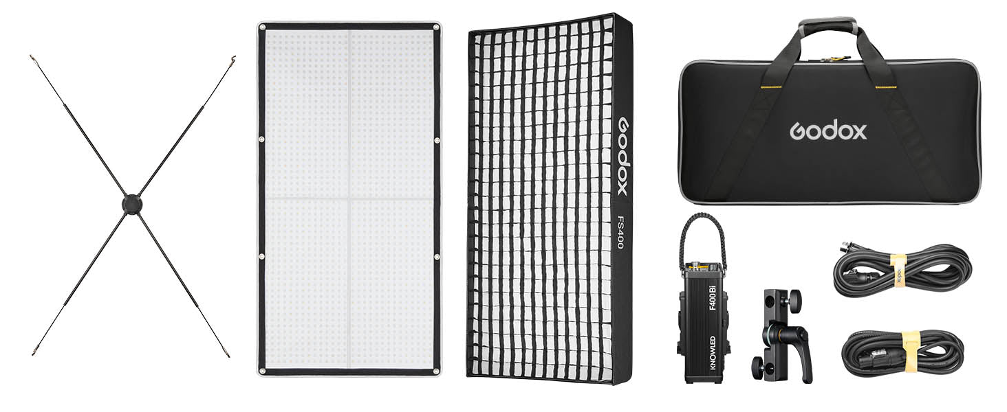 GODOX KNOWLED F400Bi Foldable Panel Box Content