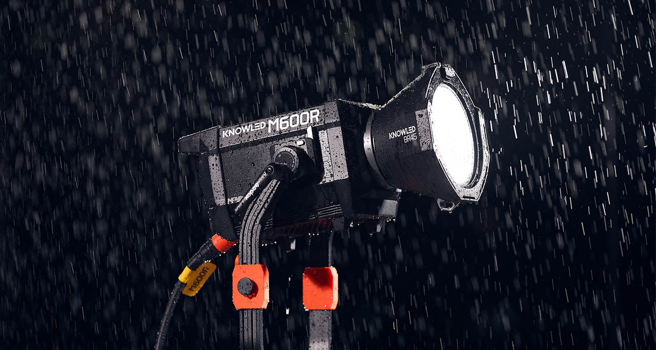 The GODOX KNOWLED M600R out in the rain