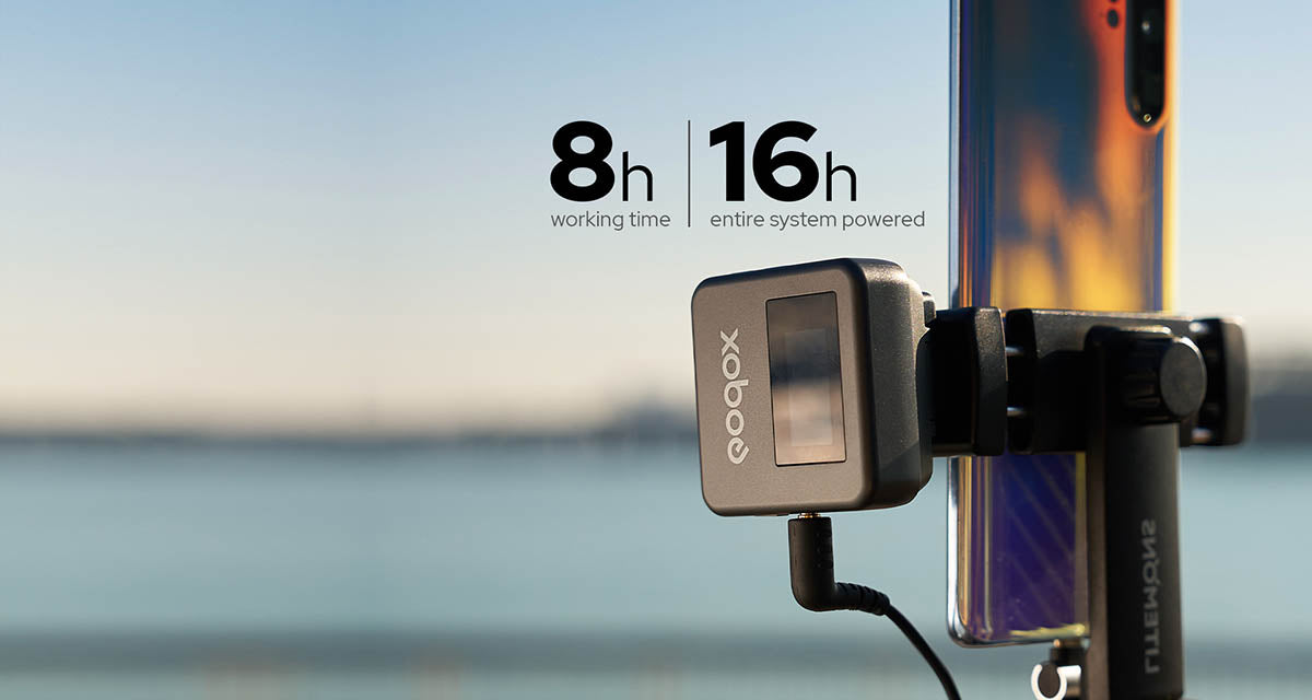 Godox Magic XT1 mic Transmitter ha s a 16-hour battery life, and the transmitters have an 8-hour battery life
