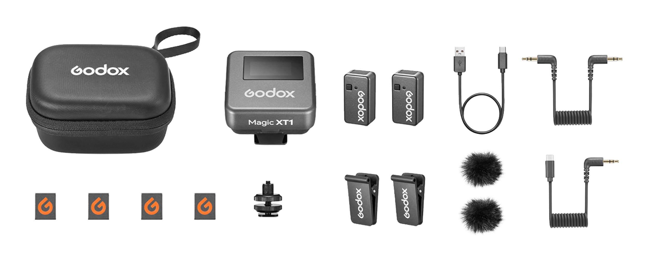 Godox Magic XT1 Wireless Mic System Box Content