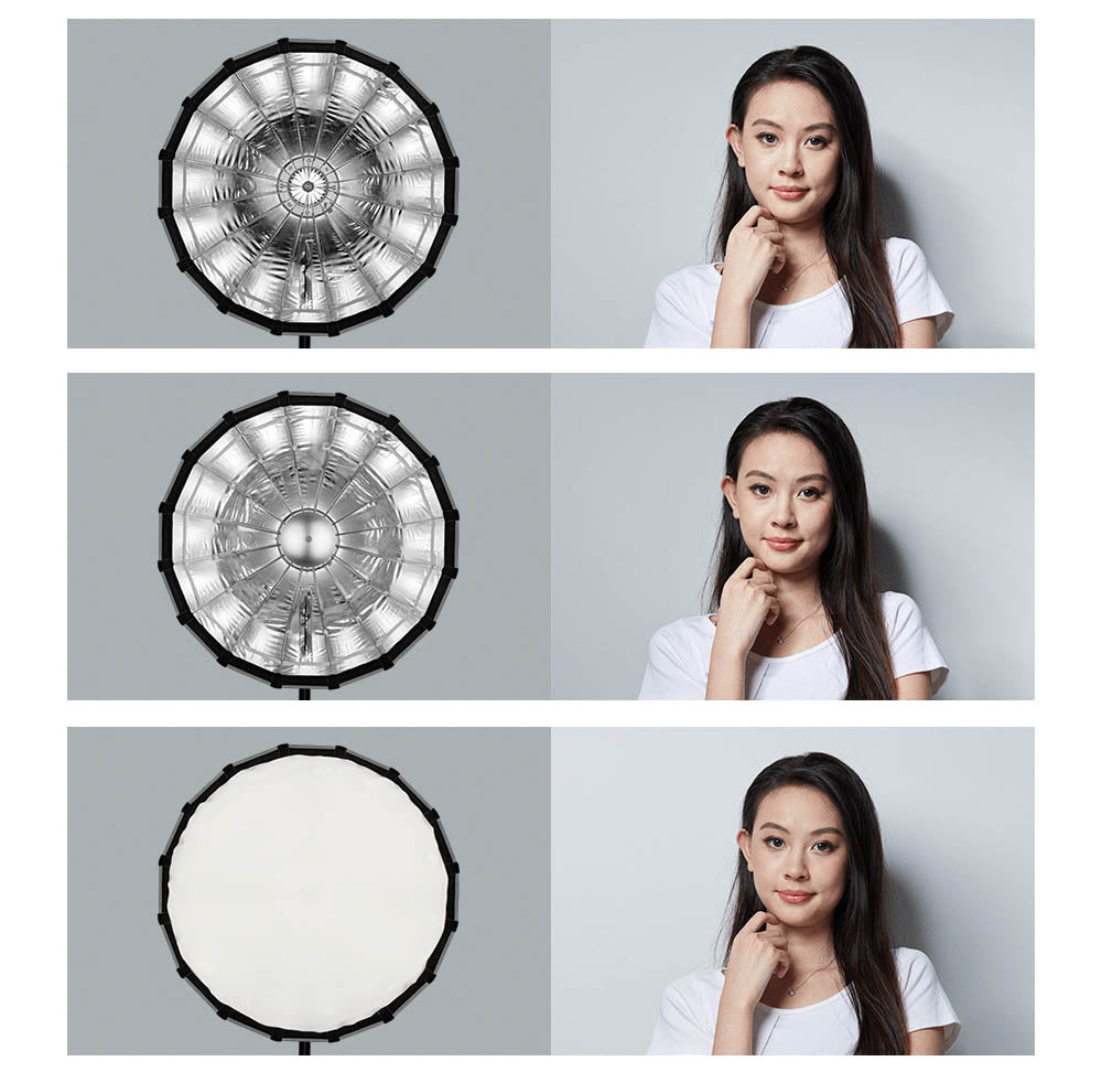 Some examples of the differences in the lighting effects you can achieve.