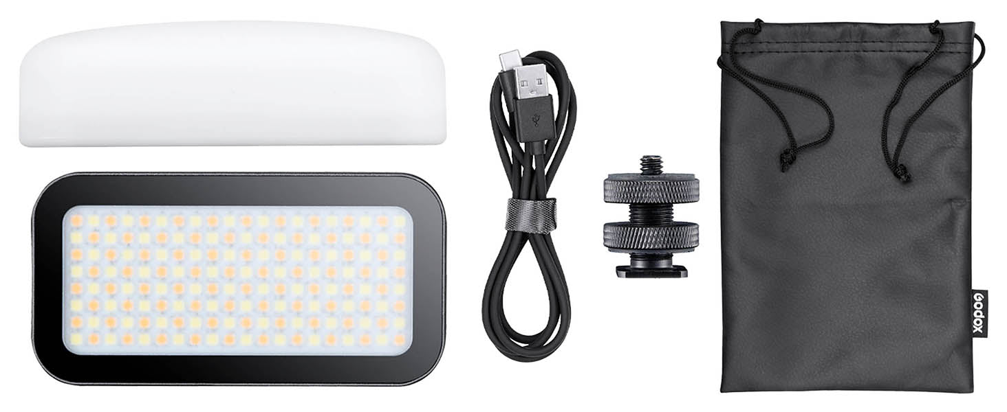 Godox WL8P Waterproof LED Light Box Content.