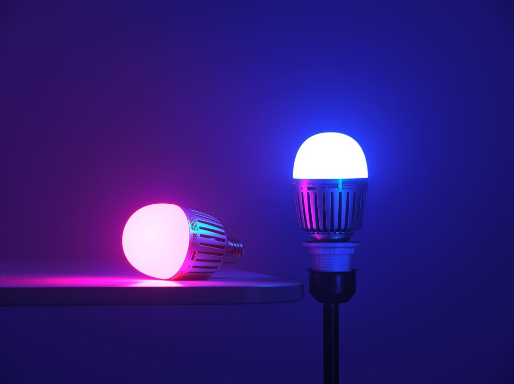 Godox C7R and C10R RGBWW LED Light Bulbs By PixaPro