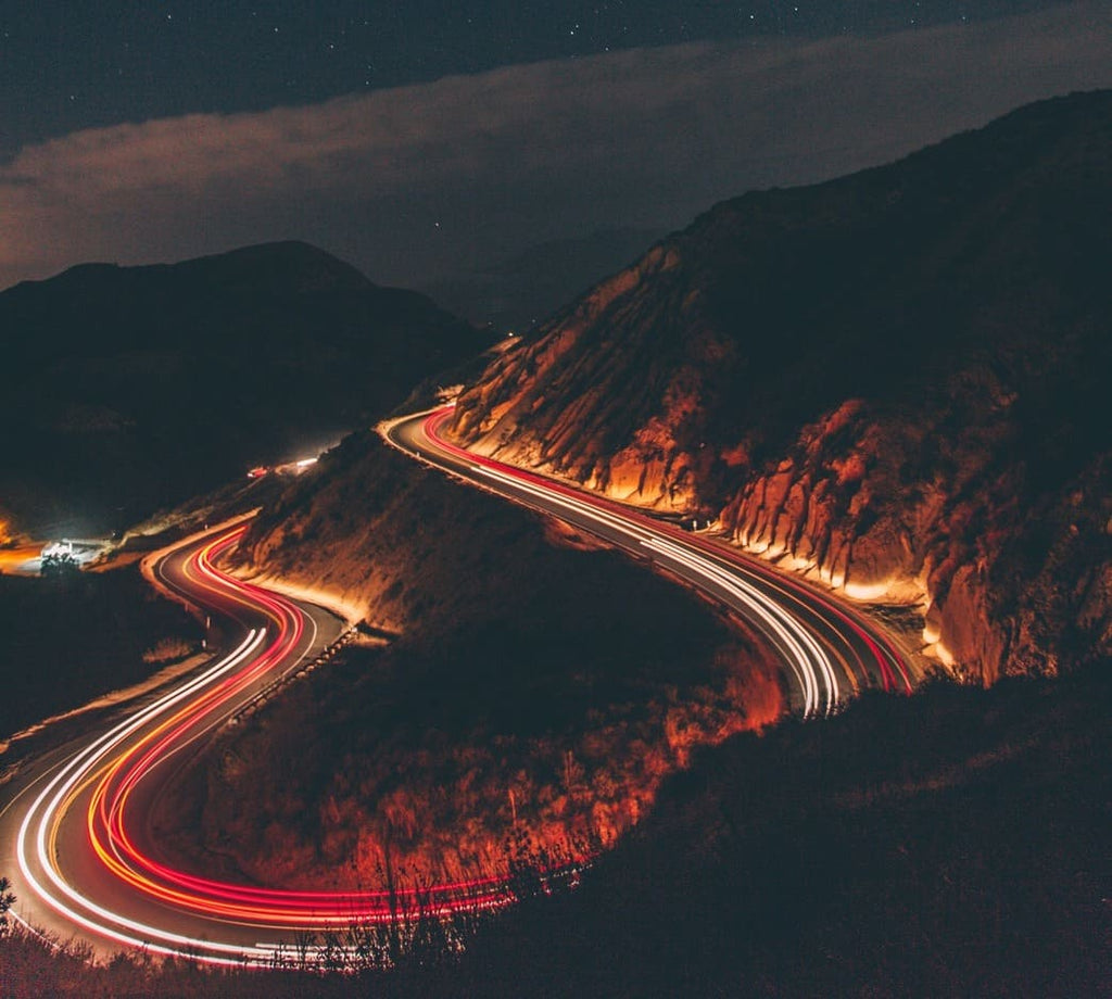 Image Light Trails Photography Taken Using Godox C5R Mobile LED light