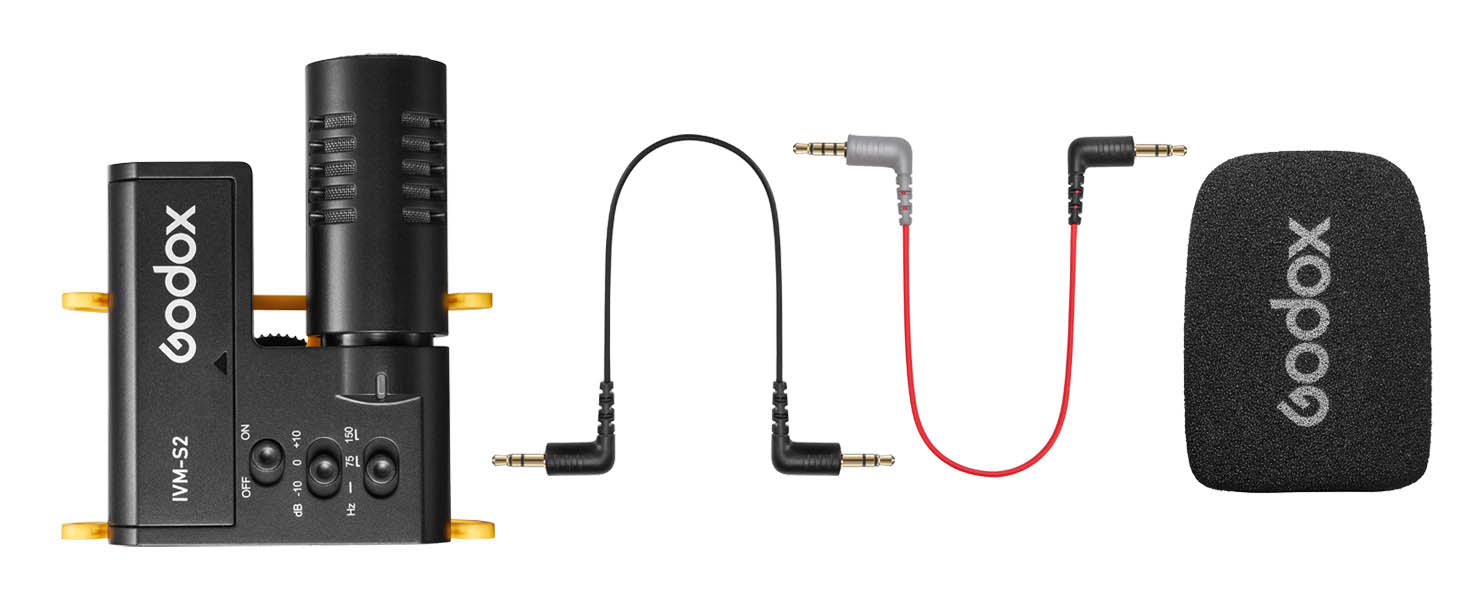 Godox IVM-S2 On-Camera Shotgun Mic Box Content