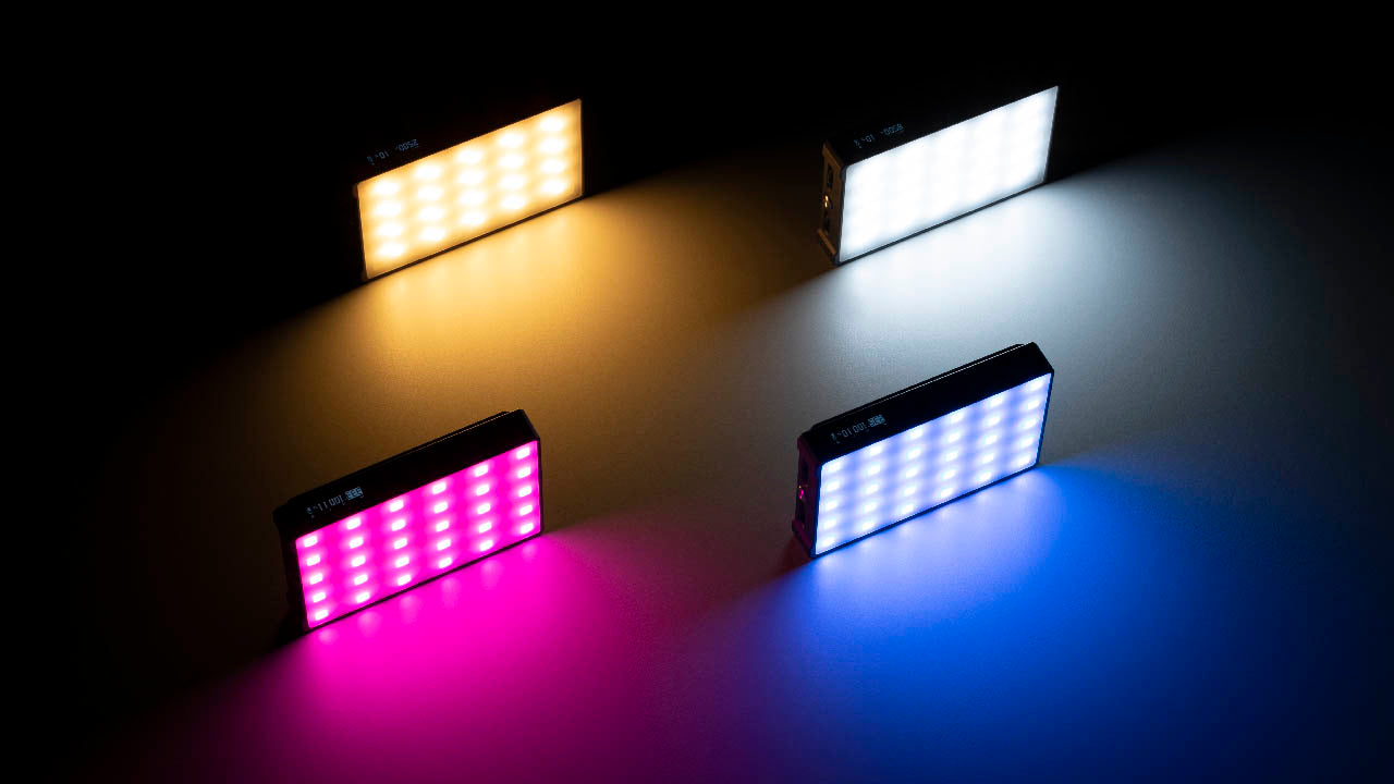 KNOWLED C5R Pocket-Sized Creative RGBWW LED Panel with Lighting FX