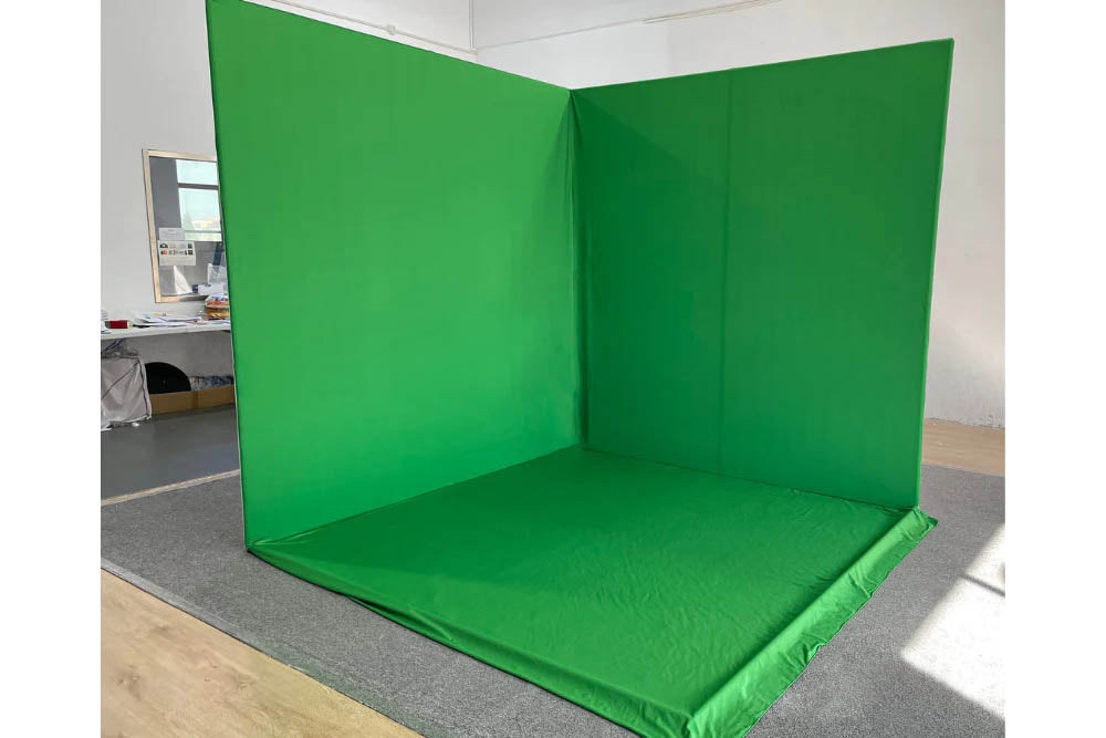 2.4m x 2.4m x 2.4m Corner Photo-Booth - White (Made To Order)