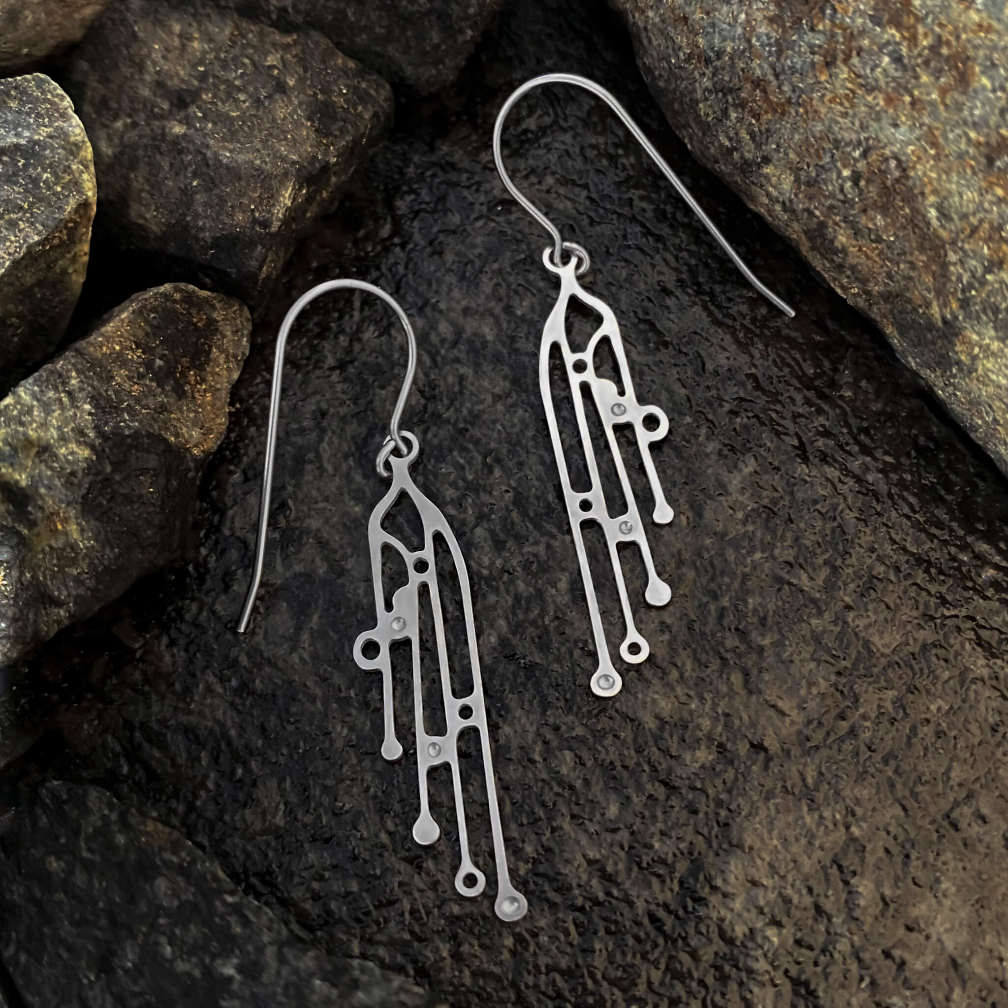 Cascade Earrings - 4 (Stainless)