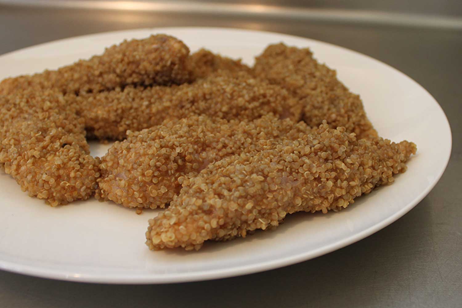 Quinoa Fried Chicken with Coriander Salsa (QFC)