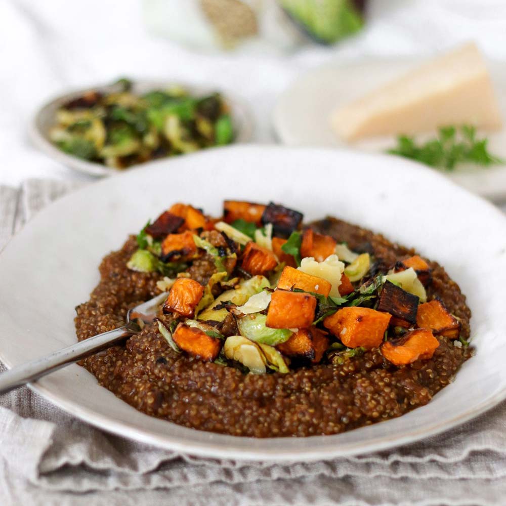 Caramelised Onion, Sage and Roasted Butternut Quinoa Risotto