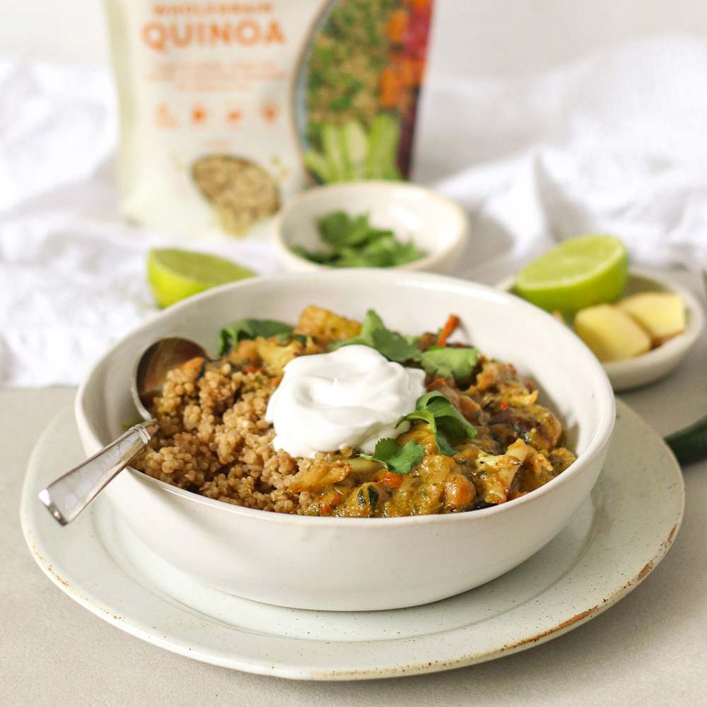 Thai Green Veggie Curry with Quinoa