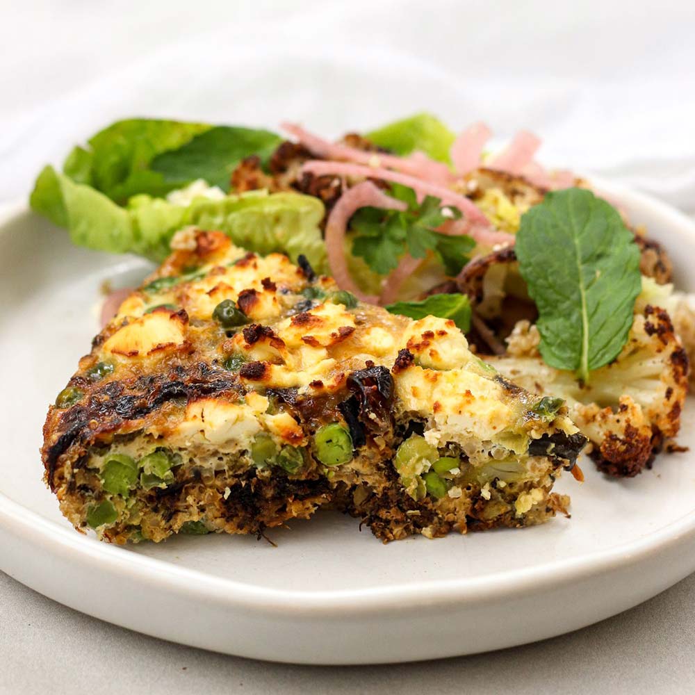 Spring Vegetable and Quinoa Frittata