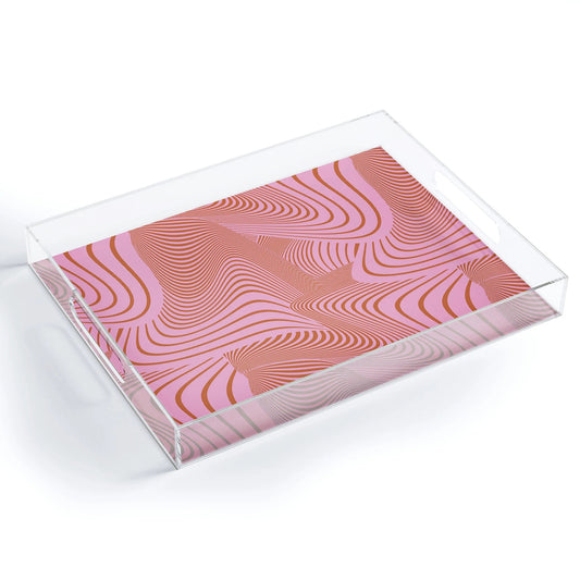 Sayulita Pink Acrylic Tray  Geometric Living – geometric living