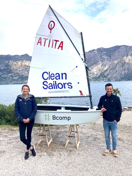 Clean Sailors Holly Manvell and Fabio Baglioni NL Composites