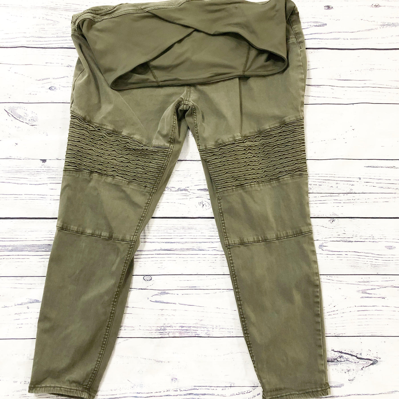 olive moto jeans