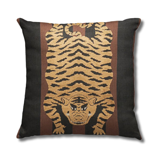 Luxurious Jokhang Hartig Flying Tibet Tiger Throw Pillow - Chloe & Olive