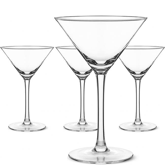 Crystal Square Wine Glasses 4 pack 17oz - Elixir Glassware