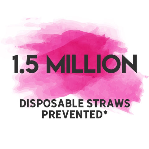 1.5 million disposable straws prevented