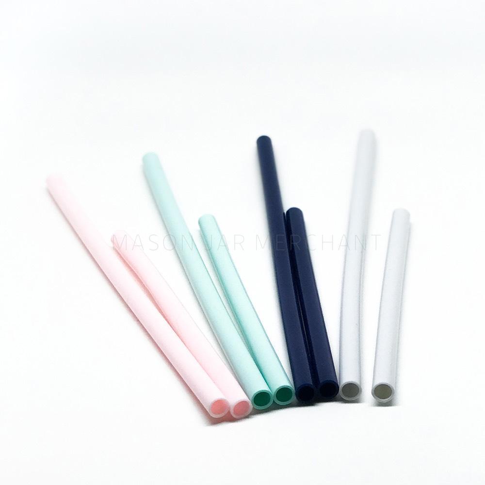 Zhehao 12 Sets Silicone Straws with Case Reusable Straws Foldable