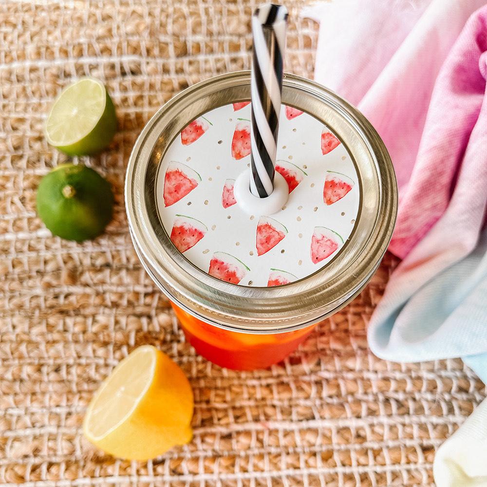 Bamboo Lid with Straw and Mason Jar — Matchbox Kitchen