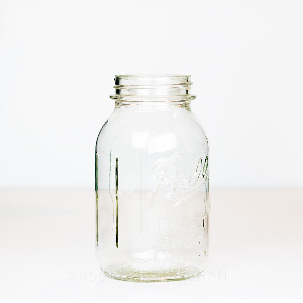 Mason Jar - Quart Size - Wet & Dry Goods Reusable Large Glass Container –  Ks Got You Covered