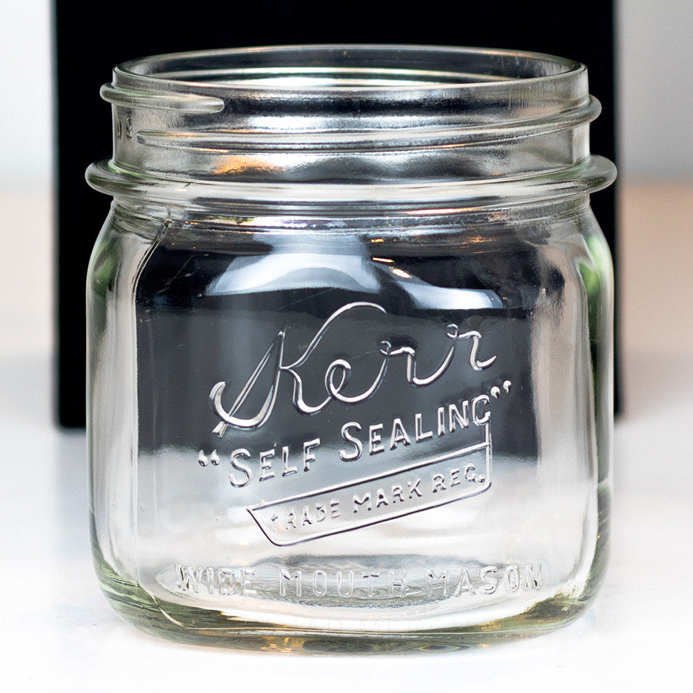 Kerr 'Self Sealing' - U.S. Pat. Off' Square Wide Mouth Pint - Mason Jar  Merchant