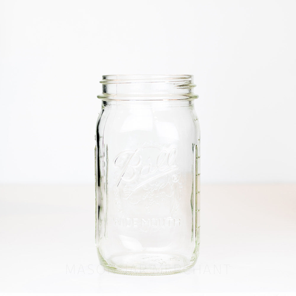 6.25 inch 'Dominion Mason' Square Wide Mouth Quart - Mason Jar Merchant