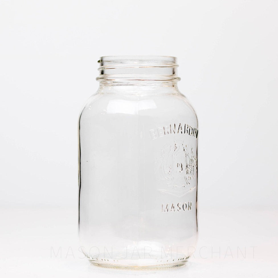Wide-Mouth Glass Jars Bulk Pack - 1/2 Gallon, Metal Cap