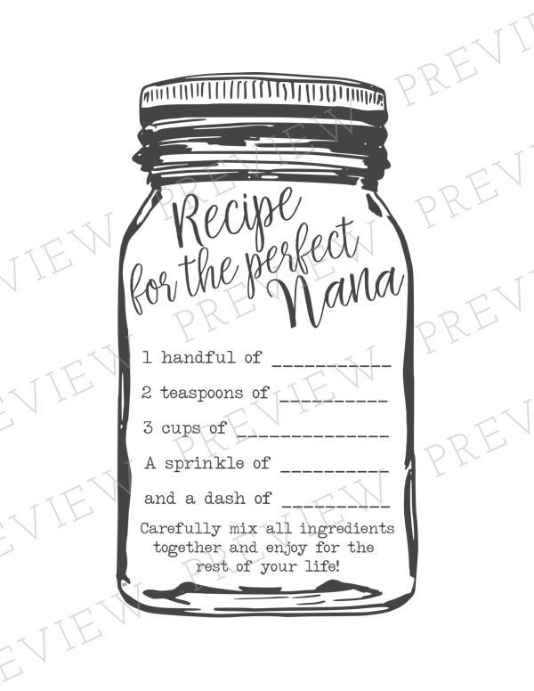 Download Recipe For The Perfect Mom Print Cut Files Mason Jar Merchant