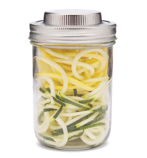  Jarware Spice Lids for Regular Mouth Mason Jars, Set of 2,  Orange and Blue: Home & Kitchen