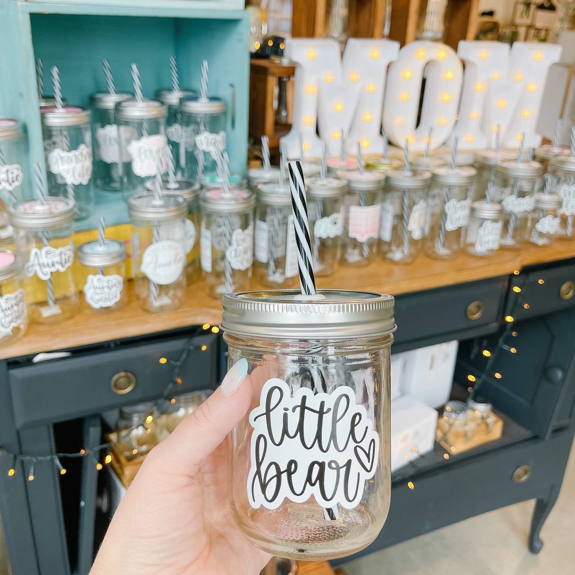 Mason Jar Blender, DIY Party Bar with Blender and Mason Jar