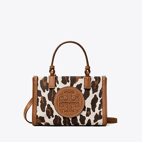 TORY BURCH - ELLA LEOPARD CANVAS MINI TOTE BAG – 5th Avenue Fashion